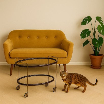 50's Magazine Rack, 50's Trolley