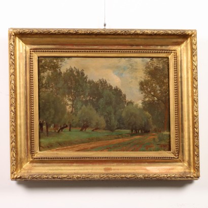 Dipinto Paesaggio di Campagna