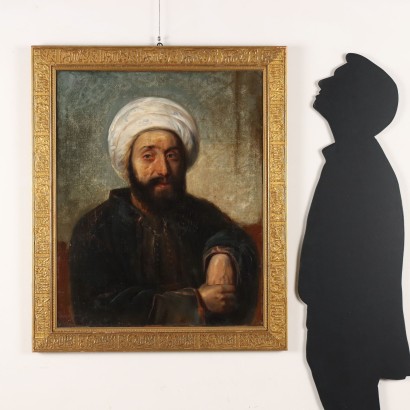 Peinture Portrait d'un Arabe au turban