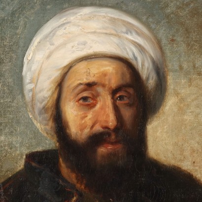 Peinture Portrait d'un Arabe au turban