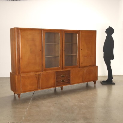 Sideboard, Living room furniture with display cabinet from the 00s