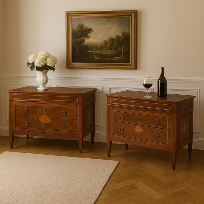 Pair of neoclassical chests of drawers