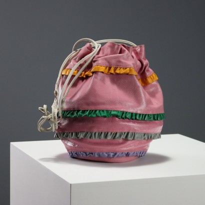 Borsa Vintage in Pelle Rosa