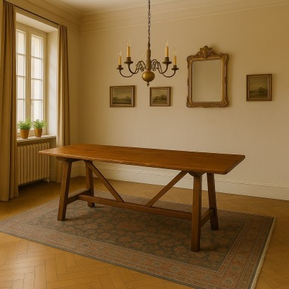 Table à tréteaux, table à tréteaux de style Renaissance