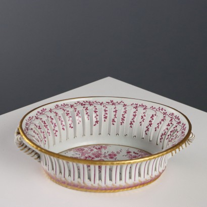 Cesta de porcelana de Limoges