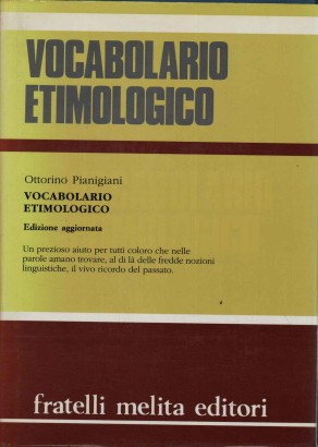 Vocabolario etimologico della lingua italiana