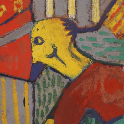 Dipinto di ORAZI,Scena con figure