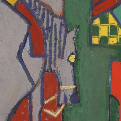 Dipinto di ORAZI,Scena con figure