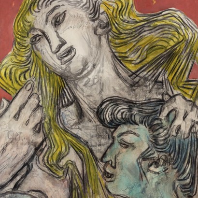 Dipinto di ORAZI,Figure di amanti