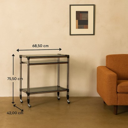 Carrello di servizio vintage Anni 70-80