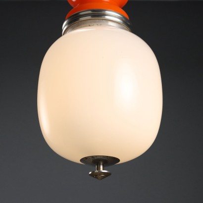 60's white and gold lamp