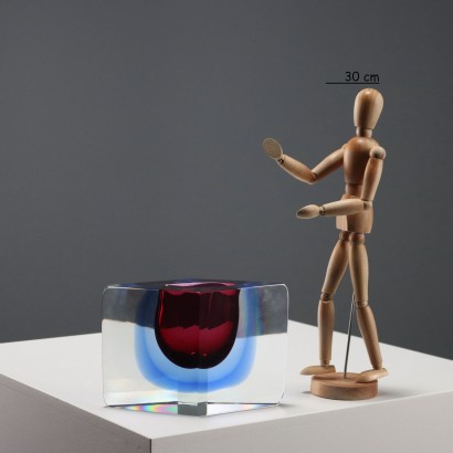 Vaso in Vetro Sommerso Manifattura Muran