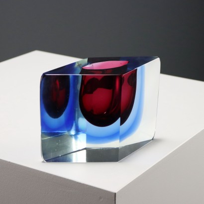 Vaso in Vetro Sommerso Manifattura Murano