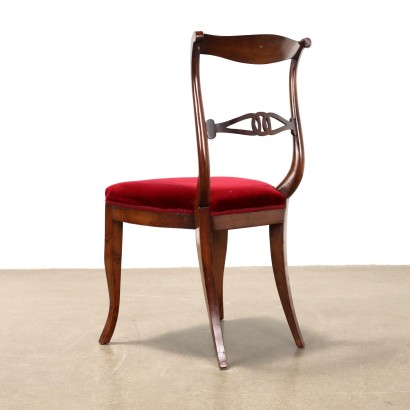 Trono e tre sedute,Seggiolone Neorinascimento con tre Sedie