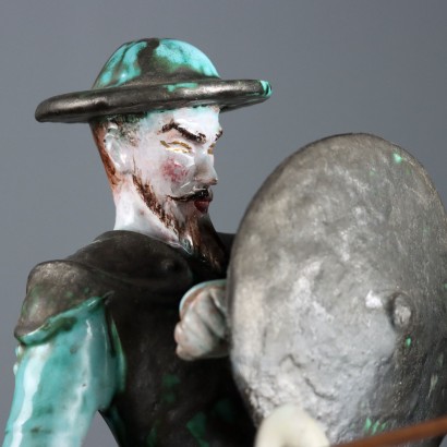 Don Quixote and Sancho Panza Terracotta