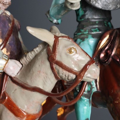 Don Quixote and Sancho Panza Terracotta