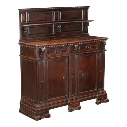 Baroque Sideboard with Walnut Plate Rack