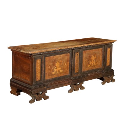 Inlaid Walnut Chest