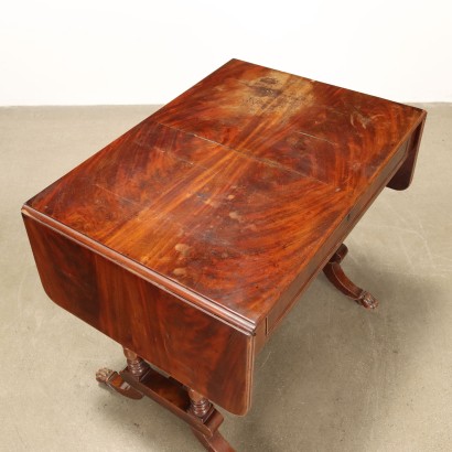 WRITING DESK with hinges, Regency writing desk in mahogany