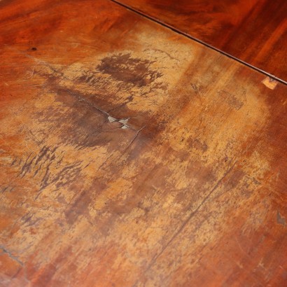 WRITING DESK with hinges, Regency writing desk in mahogany
