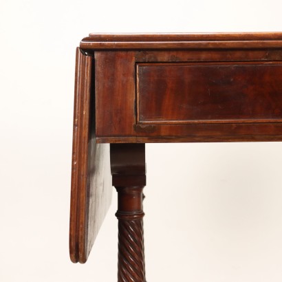 WRITING DESK with hinges, Regency writing desk in mahogany
