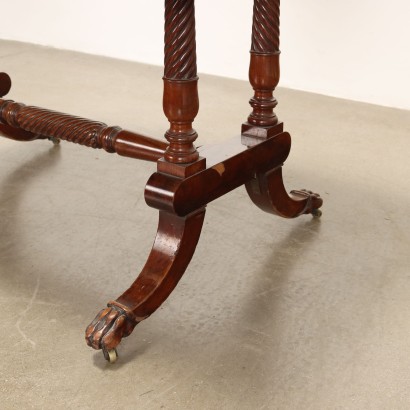 WRITING DESK with hinges, Regency writing desk in mahogany