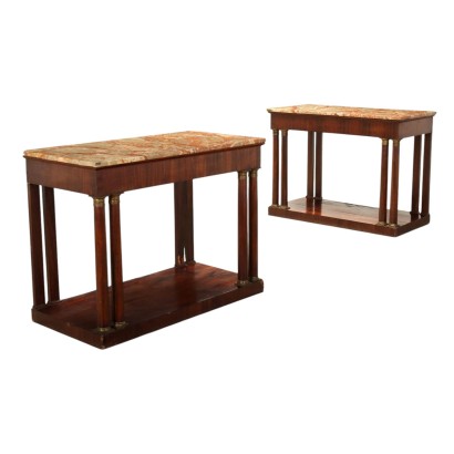 Pair of Empire consoles