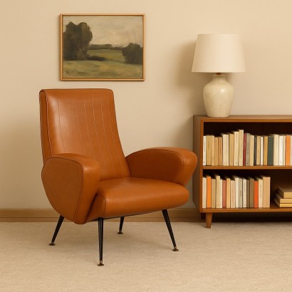 Sillón vintage pequeño de los años 50 y 60, sillón vintage pequeño de los años 50 y 60, sillón vintage pequeño de los años 50 y 60