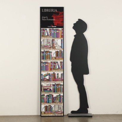 Panel con dieciséis azulejos Serie Lib,Piero Fornasetti,Piero Fornasetti,Piero Fornasetti