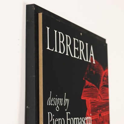 Panel con dieciséis azulejos Serie Lib,Piero Fornasetti,Piero Fornasetti,Piero Fornasetti