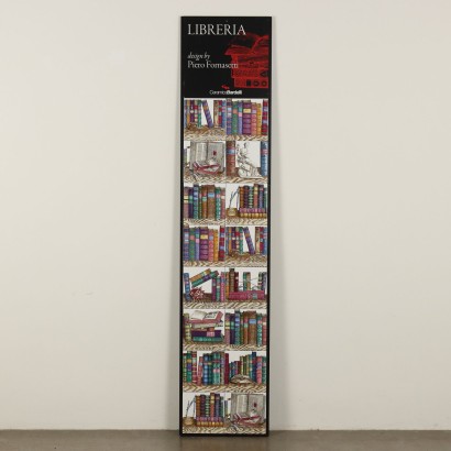 Panel with Sixteen Tiles Bookcase Series Piero Fornasetti for Ceramica Bardelli