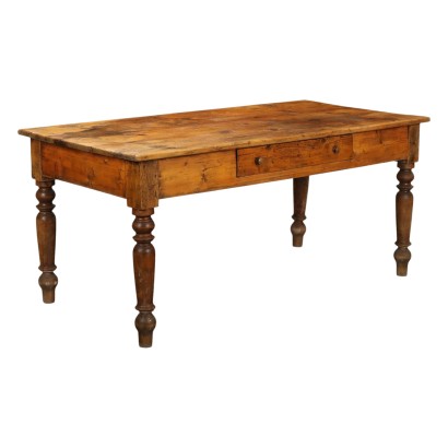 Table en sapin de la fin du XIXe siècle