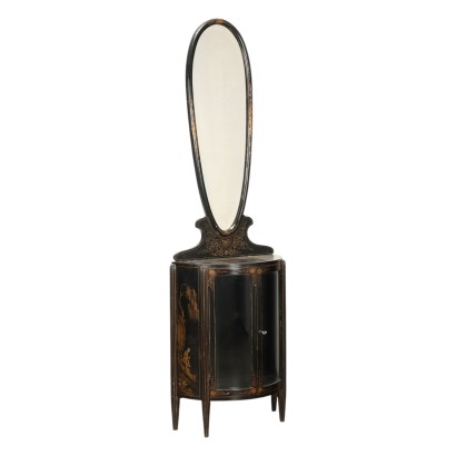 Chinoiserie Style Mirrored Display Cabinet