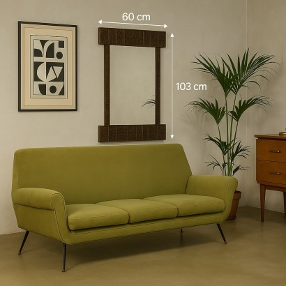 60's mirror with decoration