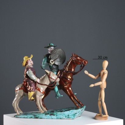 Don Chisciotte e Sancho Panza Terracotta