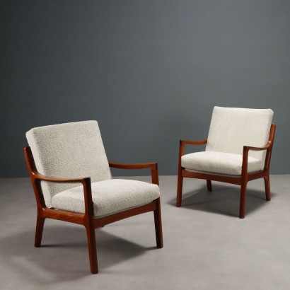 Vintage Armchairs France & Son Design Ole Wanscher Teak 1960s