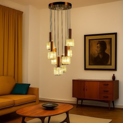Chandelier,Lamp 60s-70s,Chandelier 60s-70s