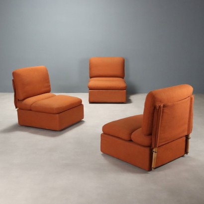 Trois fauteuils Zanotta des années 80