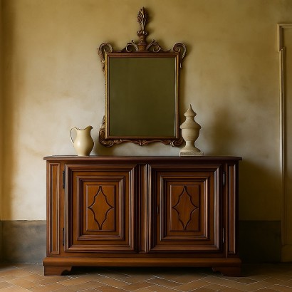 Buffet en noyer, Buffet baroque en noyer