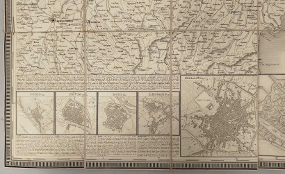 Carta geografica postale del Regno Lomba