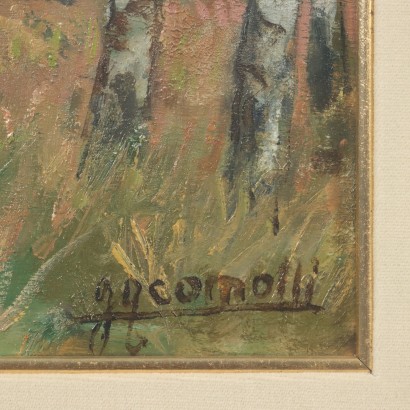 Peinture de Luigi Comolli,Pian Rosa,Luigi Comolli,Luigi Comolli,Luigi Comolli
