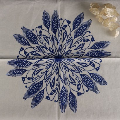 Mantel con 4 servilletas Stamperia Brag