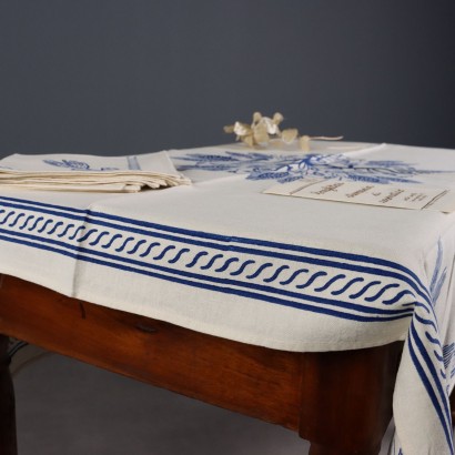 Mantel con 4 servilletas Stamperia Brag