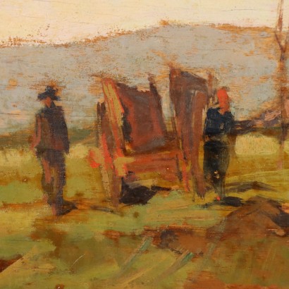 Painting by Carlo Domenici,Working in the Countryside,Carlo Domenici,Carlo Domenici,Carlo Domenici