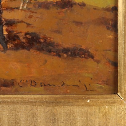 Painting by Carlo Domenici,Working in the Countryside,Carlo Domenici,Carlo Domenici,Carlo Domenici