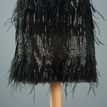Pinko Sequin and Feather Dress