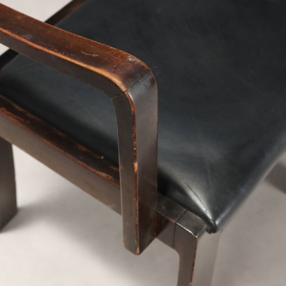 Set di Sedie anni '60,Sedie con braccioli anni '40