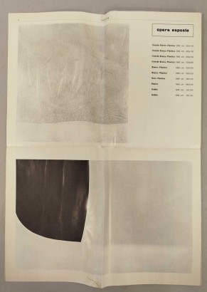 Œuvres récentes de Burri du 5 décembre 196