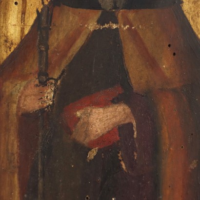 Gemälde Porträt des Heiligen Bischofs Fra, Porträt des Heiligen Franziskanerbischofs, Gemälde Porträt des Heiligen Bischofs Frankreich