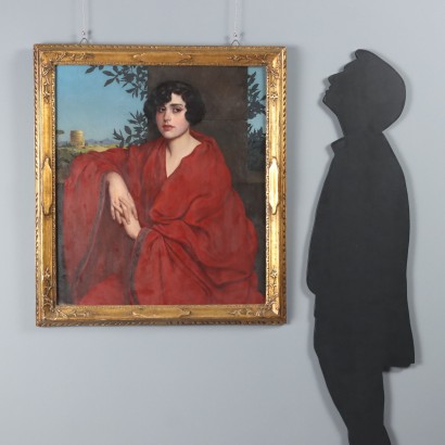 Painting by Bruno Croatto, Portrait of a young woman with a red cloak, Bruno Croatto, Portrait of a young woman with a red cloak, Bruno Croatto, Bruno Croatto, Bruno Croatto, Bruno Croatto, Bruno Croatto, Bruno Croatto, Bruno Croatto, Bruno Croatto